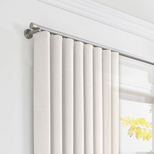 Ripplefold Drapery in Linen Sheer - Ivory
