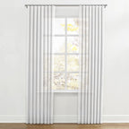 Ripplefold Drapery in Linen Sheer - Optic White