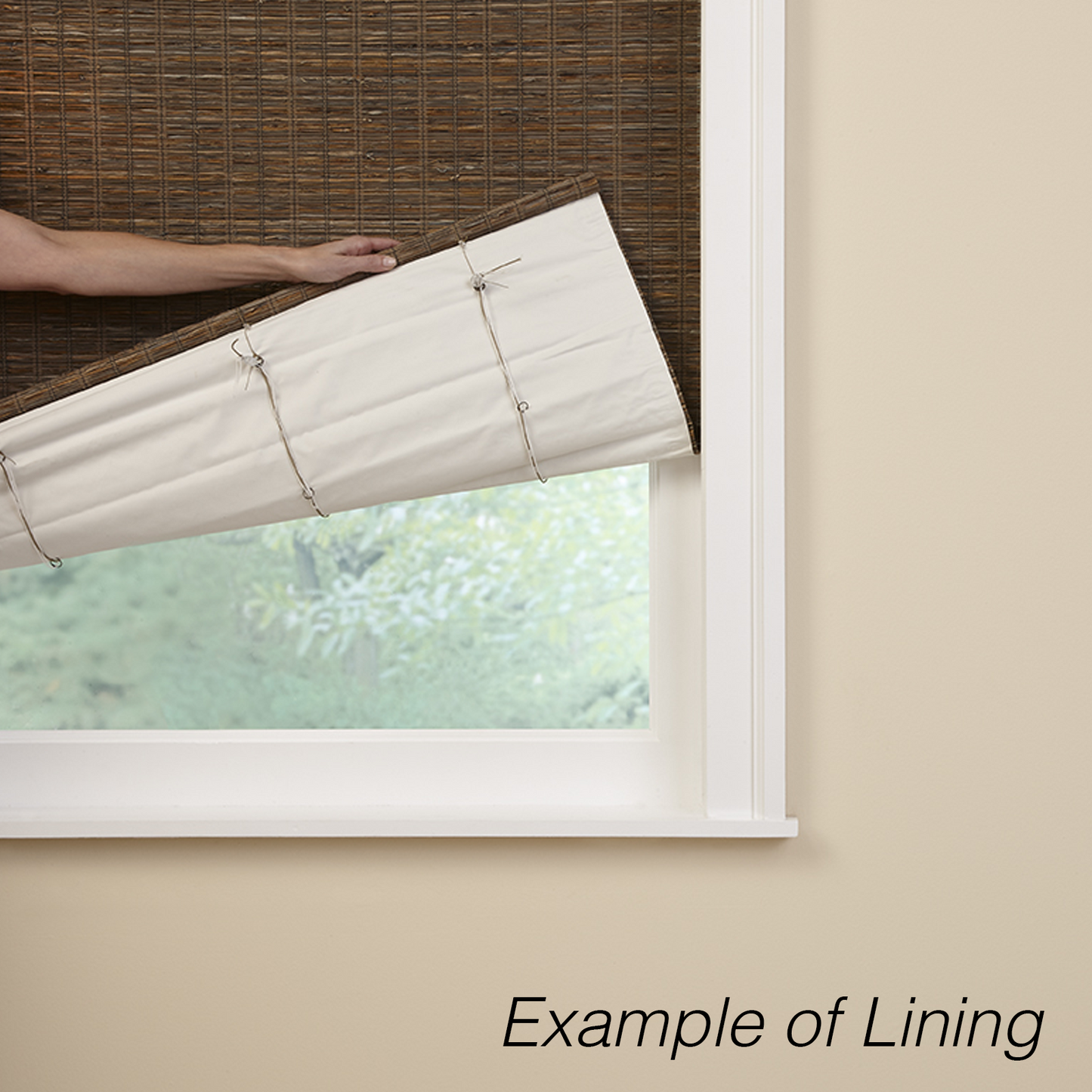 Valance Natural Woven Shade in Selaru - Cotton