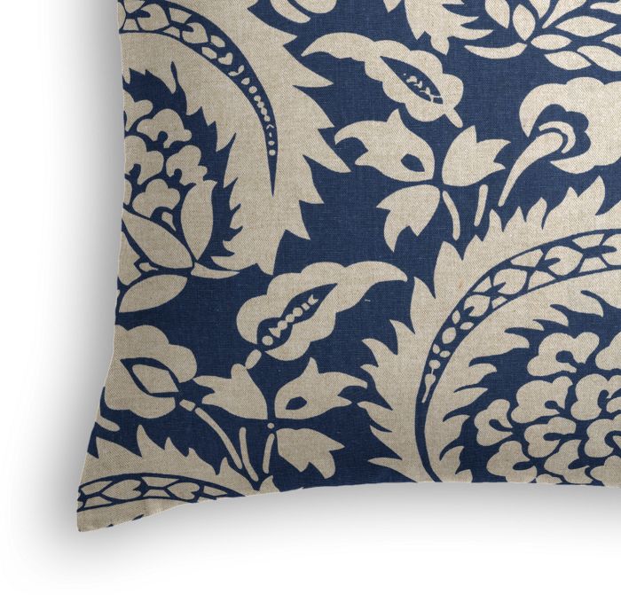 Throw Pillow in Lisbon - Indigo