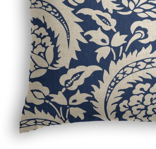 Throw Pillow in Lisbon - Indigo