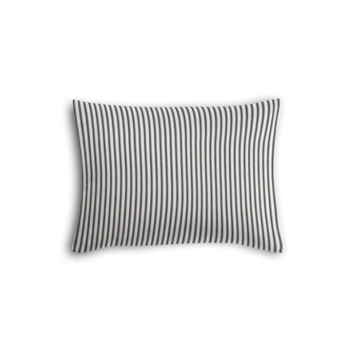 Boudoir Pillow in Little White Line - Black