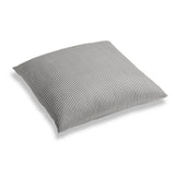 Simple Floor Pillow in Little White Line - Black