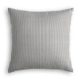 Throw Pillow in Little White Line - Black