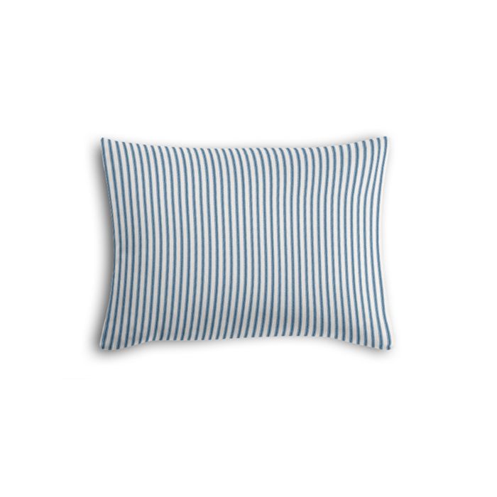 Boudoir Pillow in Little White Line - Blueberry