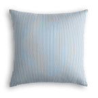 Euro Sham in Little White Line - Blueberry