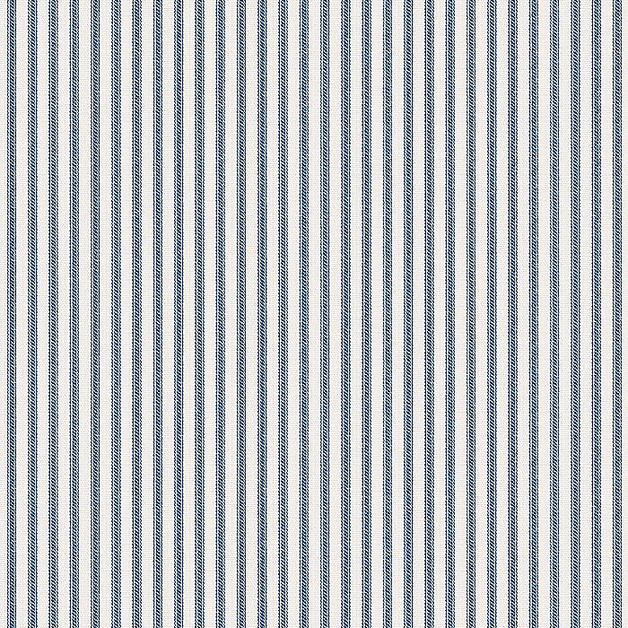 Ruffle Bedskirt in Little White Line - Blueberry