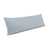 Large Lumbar Pillow in Little White Line - Blueberry