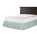Ruffle Bedskirt in Live Wire - Aqua Tint