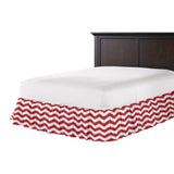 Ruffle Bedskirt in Live Wire - Crimson