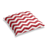 Simple Floor Pillow in Live Wire - Crimson
