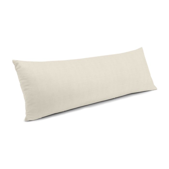 Large Lumbar Pillow in Lush Linen - Antique White