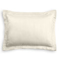 Pillow Sham in Lush Linen - Antique White