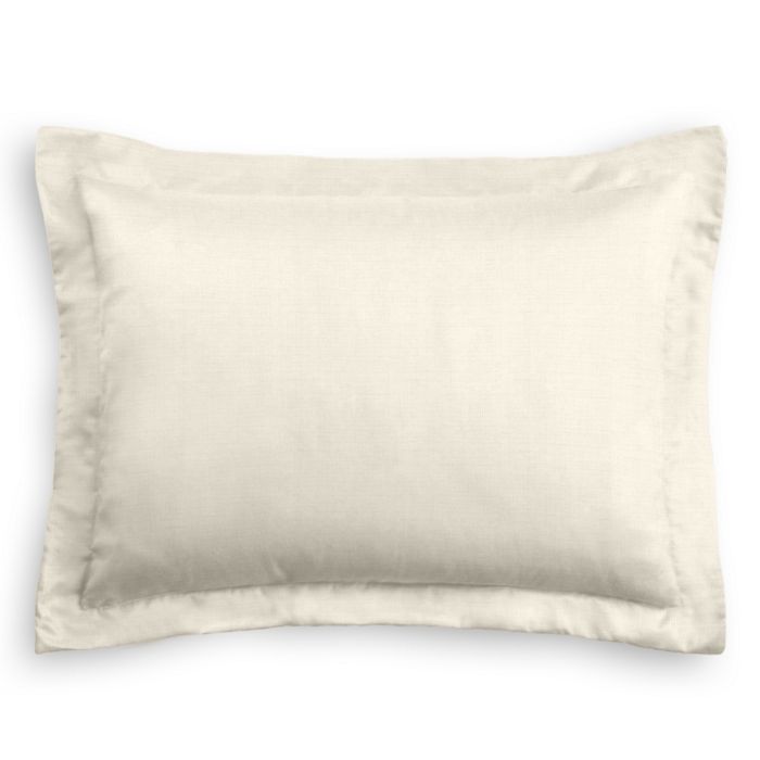 Pillow Sham in Lush Linen - Antique White