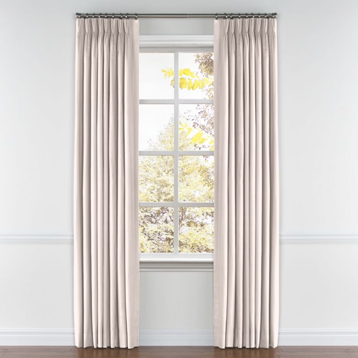 Pinch Pleat Drapery in Lush Linen - Cameo