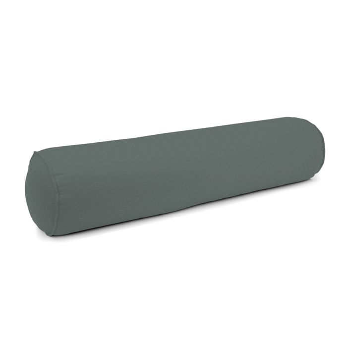 Bolster Pillow in Lush Linen - Charcoal