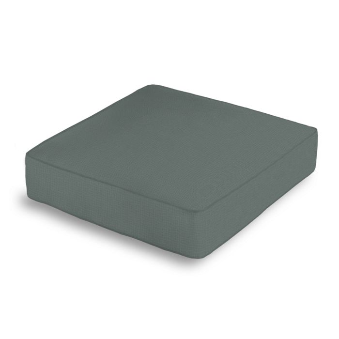 Box Floor Pillow in Lush Linen - Charcoal