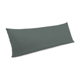 Large Lumbar Pillow in Lush Linen - Charcoal