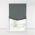 Relaxed Roman Shade in Lush Linen - Charcoal