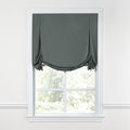 Tulip Roman Shade in Lush Linen - Charcoal