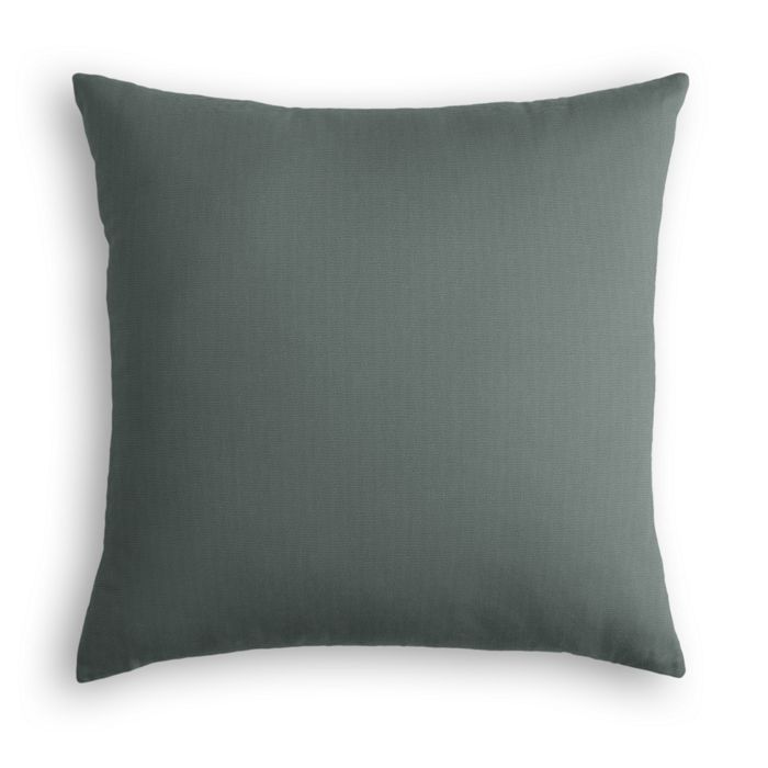 Throw Pillow in Lush Linen - Charcoal
