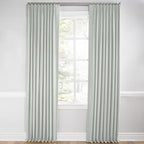 Euro Pleat Drapery in Lush Linen - Fog