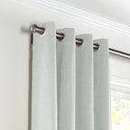 Grommet Drapery in Lush Linen - Fog