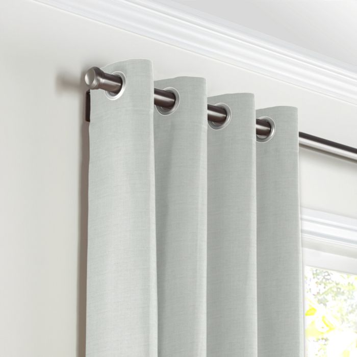 Grommet Drapery in Lush Linen - Fog