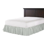 Ruffle Bedskirt in Lush Linen - Fog