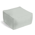 Square Pouf in Lush Linen - Fog