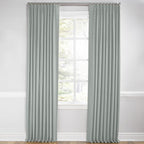 Euro Pleat Drapery in Lush Linen - Graphite