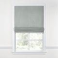 Flat Roman Shade in Lush Linen - Graphite