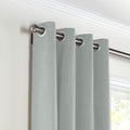 Grommet Drapery in Lush Linen - Graphite