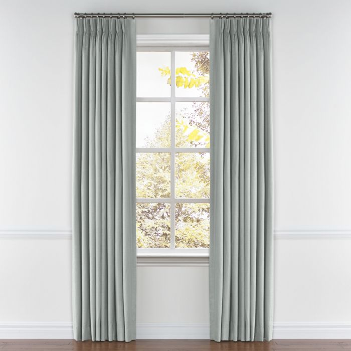 Pinch Pleat Drapery in Lush Linen - Graphite