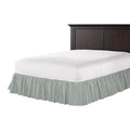 Ruffle Bedskirt in Lush Linen - Graphite