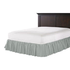 Ruffle Bedskirt in Lush Linen - Graphite