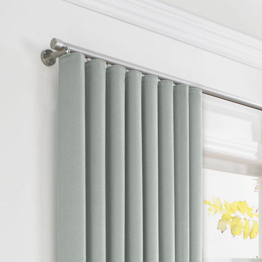 Ripplefold Drapery in Lush Linen - Graphite
