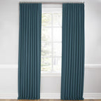 Euro Pleat Drapery in Lush Linen - Midnight