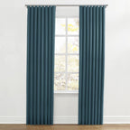 Ripplefold Drapery in Lush Linen - Midnight