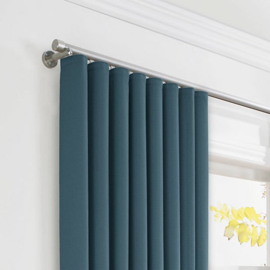 Ripplefold Drapery in Lush Linen - Midnight