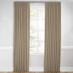 Euro Pleat Drapery in Lush Linen - Mink