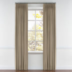 Pinch Pleat Drapery in Lush Linen - Mink