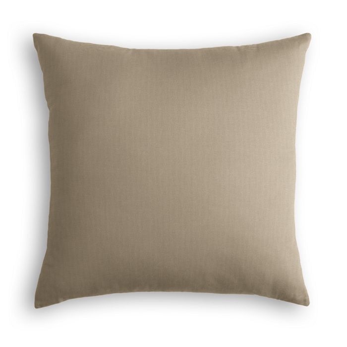 Throw Pillow in Lush Linen - Mink