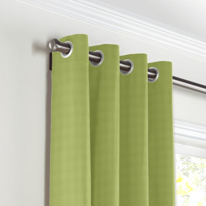 Grommet Drapery in Lush Linen - Moss