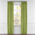 Pinch Pleat Drapery in Lush Linen - Moss