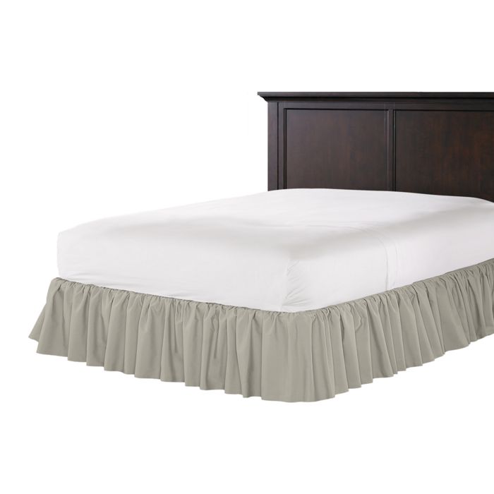 Ruffle Bedskirt in Lush Linen - Natural