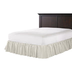 Ruffle Bedskirt in Lush Linen Oatmeal
