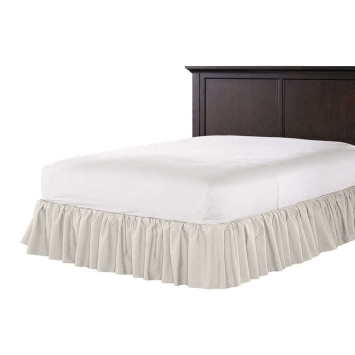 Ruffle Bedskirt in Lush Linen Oatmeal