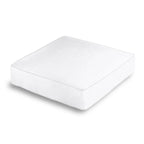 Box Floor Pillow in Lush Linen - Optic White