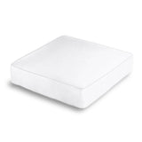 Box Floor Pillow in Lush Linen - Optic White